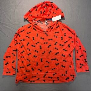 Wallflower Vibrant Red Hoodie with Sunglasses Pattern